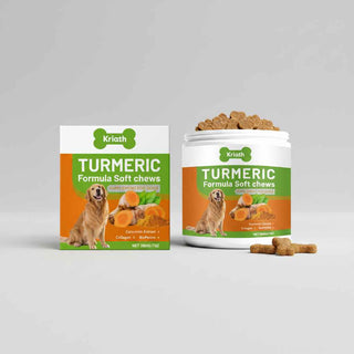Dog Turmeric Anti - Inflammatory Soft Chews with Hydrolyzed Yeast - Dog Health - TinPaw