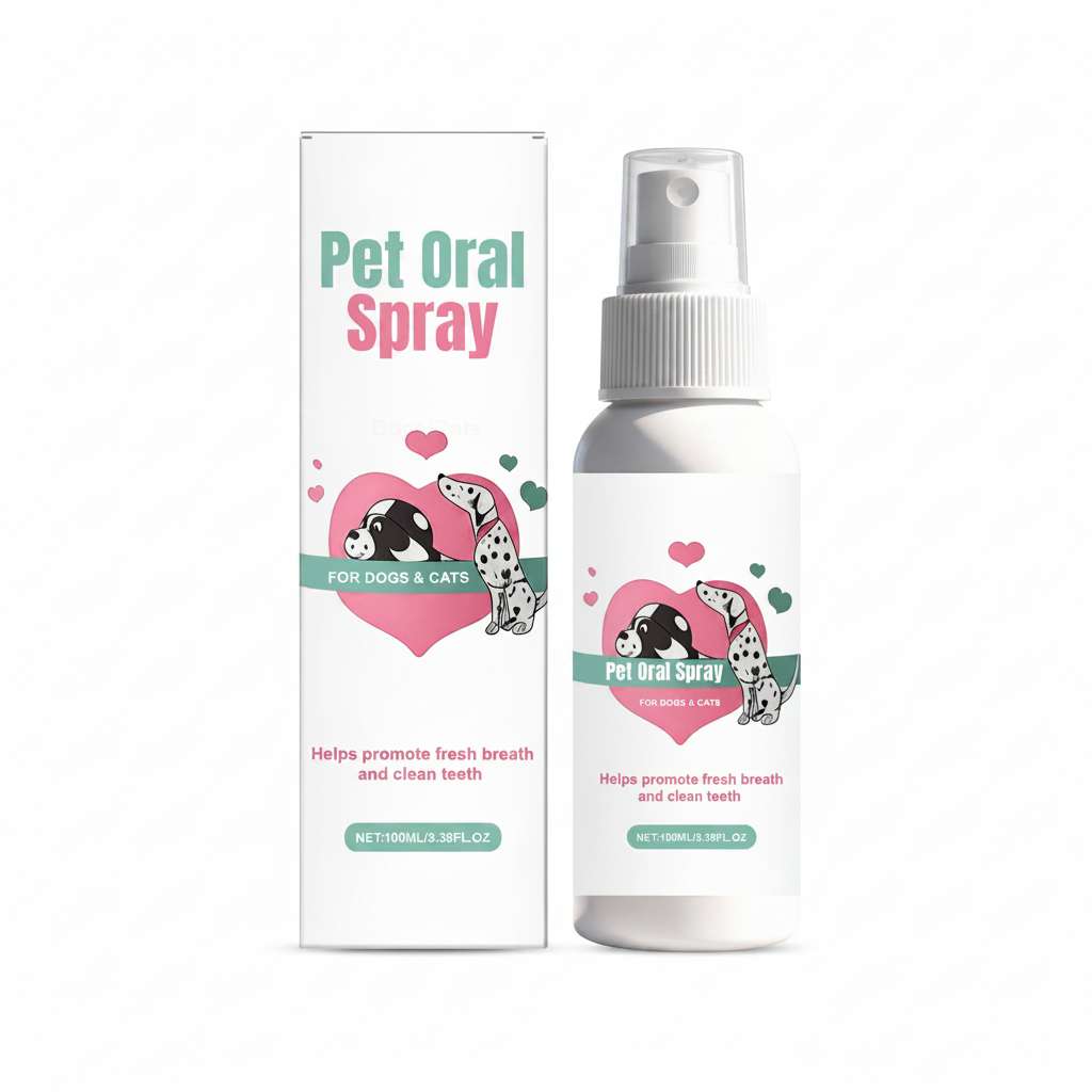 Pet Dental Spray For Cats And Dogs – Breath & Plaque Care - Dog Health - TinPaw