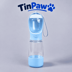 3 - in - 1 Portable Dog Water Bottle With Food Bowl 400 ml - Dog Travel Accessories - TinPaw