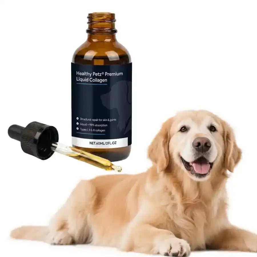 Liquid Collagen Pet Hair Supplement Drops 60 ml - Dog Health - TinPaw