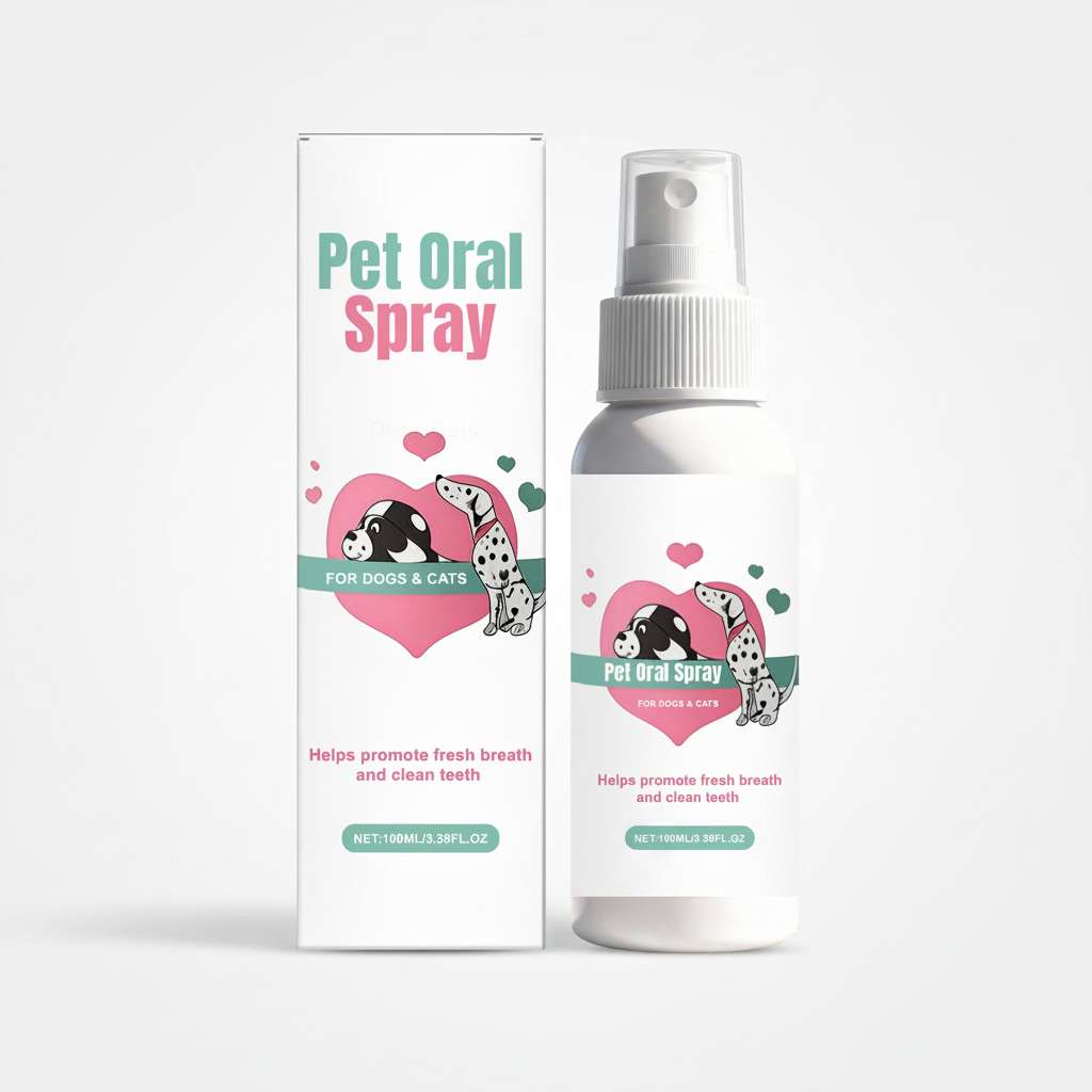 Pet Dental Spray For Cats And Dogs – Breath & Plaque Care - Dog Health - TinPaw