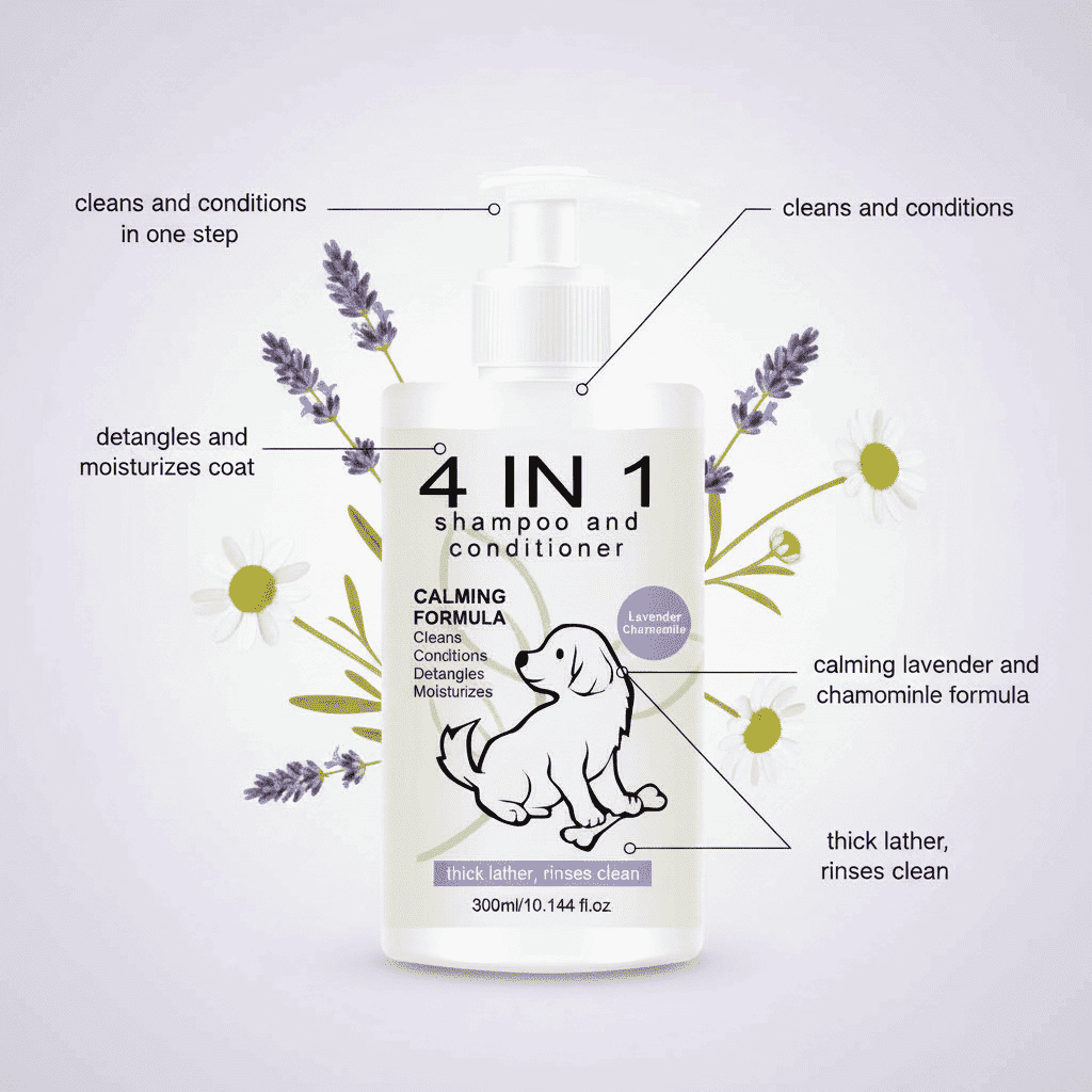 Pet Shampoo Bath Liquid – Deep Clean & Moisturizing Care - Dog Shampoo - TinPaw