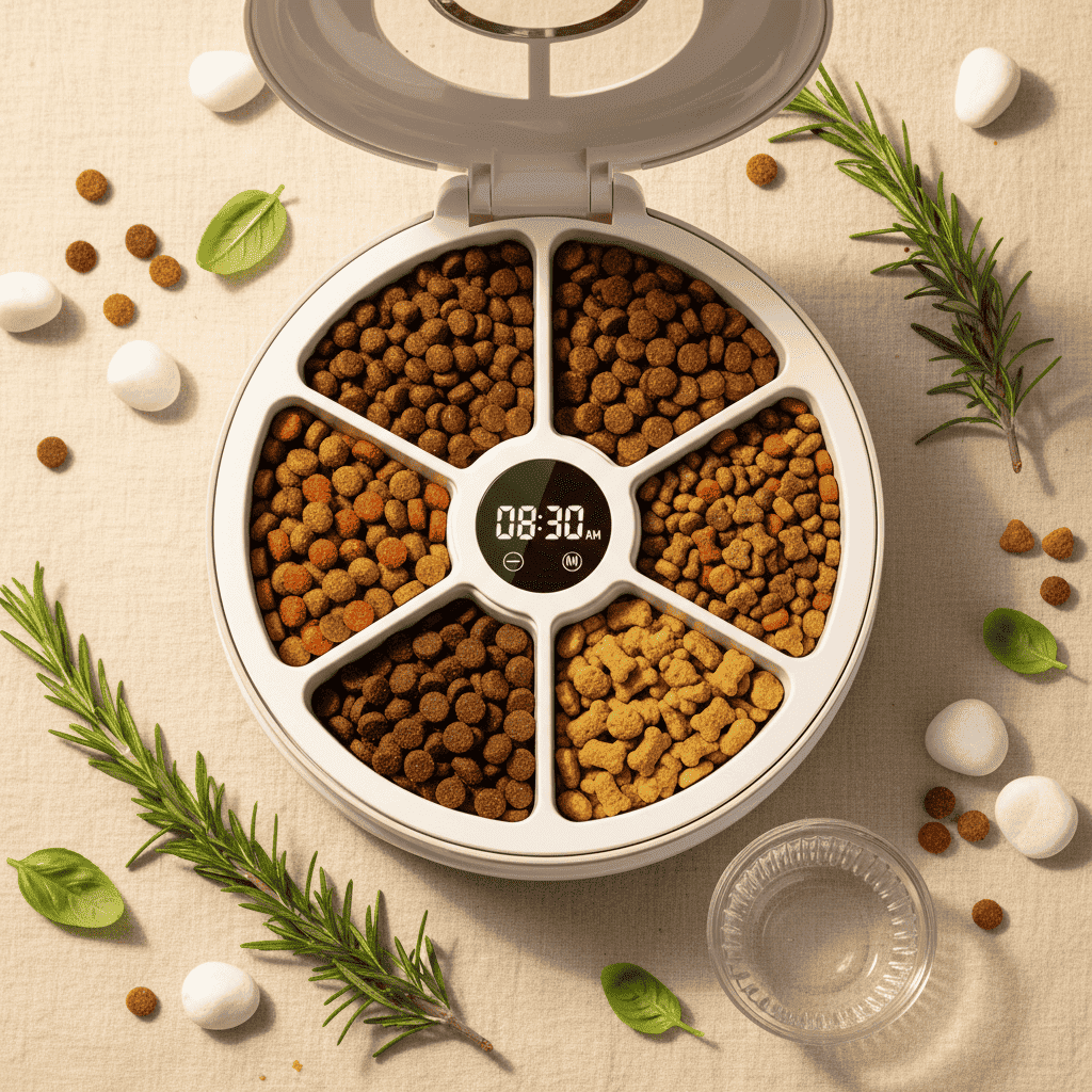Automatic Pet Feeder For Cats And Dogs – Battery Powered - Automatic Pet Feeder - TinPaw