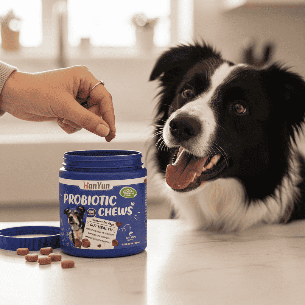 Pet Probiotic Soft Chews for Digestive & Gut Health - Dog Health - TinPaw
