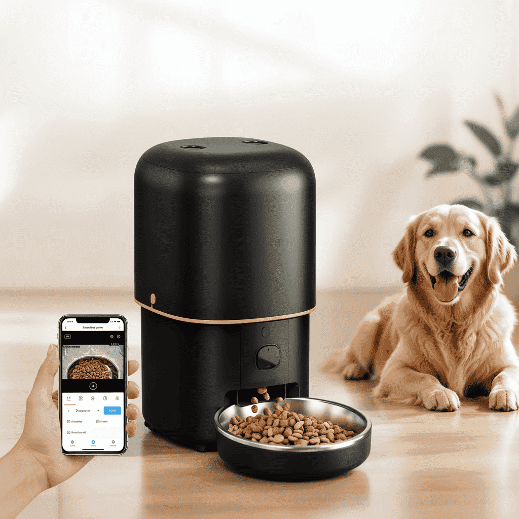 Automatic Pet Feeder With WiFi Camera Monitoring - Automatic Pet Feeder - TinPaw