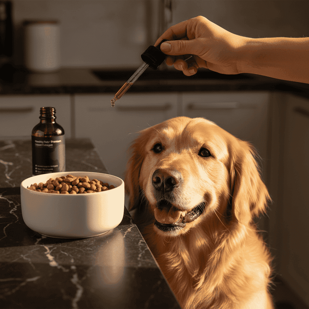 Liquid Collagen Pet Hair Supplement Drops 60 ml - Dog Health - TinPaw