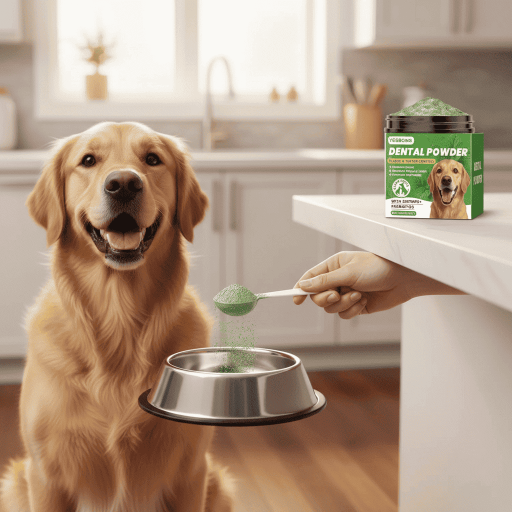 Dog Dental Cleaning Powder – Plaque & Breath Care - Dog Health - TinPaw