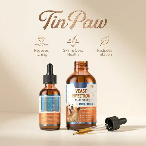 Pet Itch Relief Drops – Skin & Coat Support - Dog Health - TinPaw