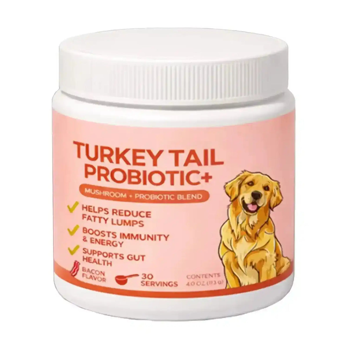 Turkey Tail Mushroom Pet Capsules With DHA & EPA - Dog Health - TinPaw