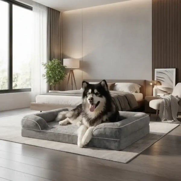 Washable Waterproof Pet Bed – Removable Cover - Dog Beds & Furniture - TinPaw