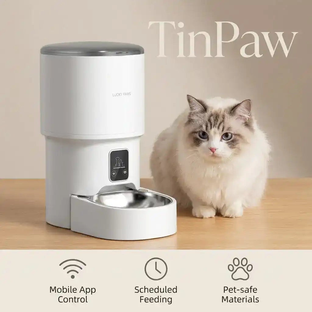 WiFi Automatic Pet Feeder With HD Camera Control - Automatic Pet Feeder - TinPaw
