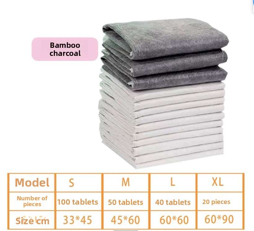 Bamboo Charcoal Pet Training Pads – Ultra Absorbent - Dog Diapers - TinPaw - BambooCharcoal S 33x45cm 100pcs - SU00108896 - BambooCharcoal S 33x45cm 100pcs