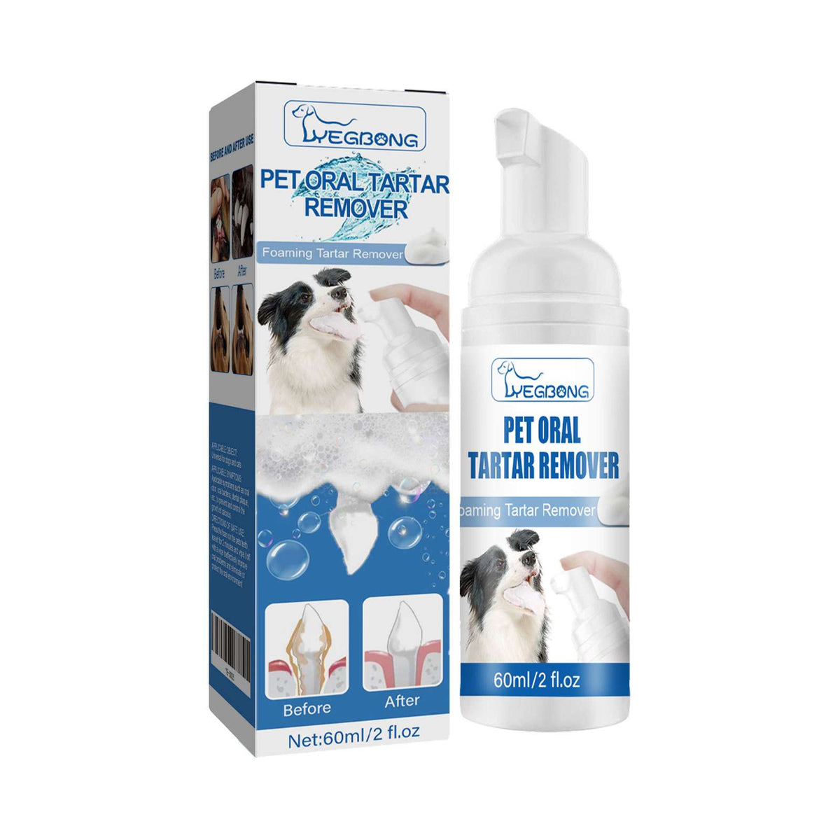 No - Brush Pet Dental Foam – Cleans Teeth & Freshens Breath - Dog Health - TinPaw