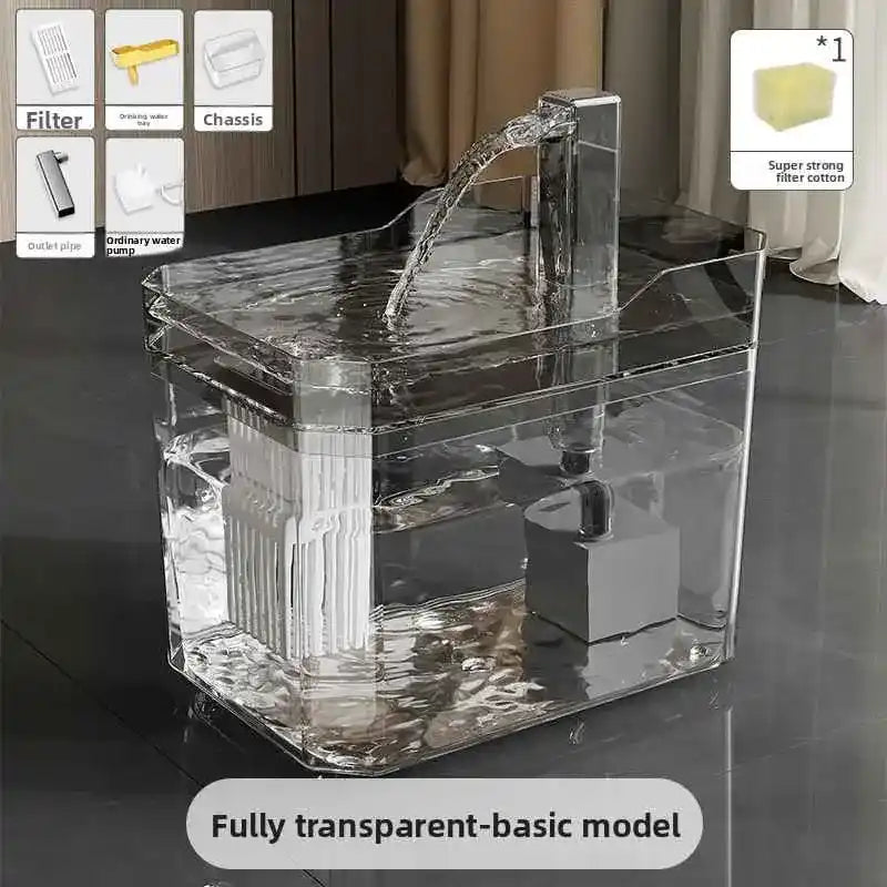 Automatic Pet Water Fountain – Quiet, Large Capacity - Automatic Pet Feeder - TinPaw