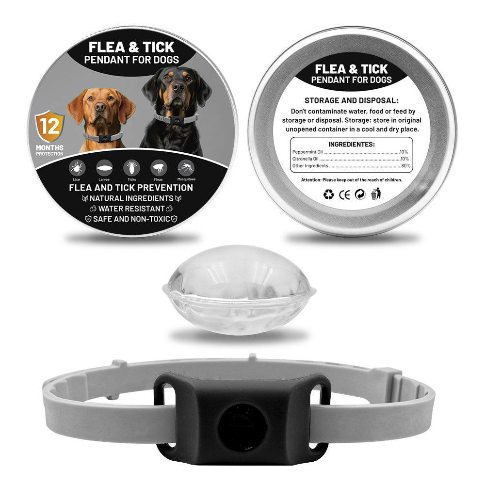 Silicone Flea & Tick Repellent Dog Collar | TinPaw
