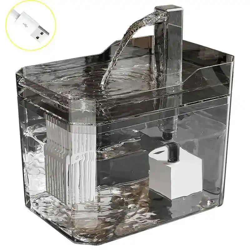 Automatic Pet Water Fountain – Quiet, Large Capacity - Automatic Pet Feeder - TinPaw