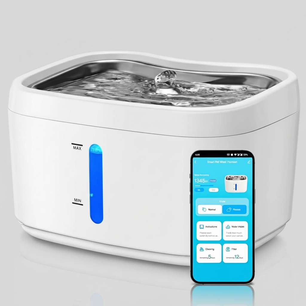 Automatic Pet Water Fountain With Multi-Layer Filtration