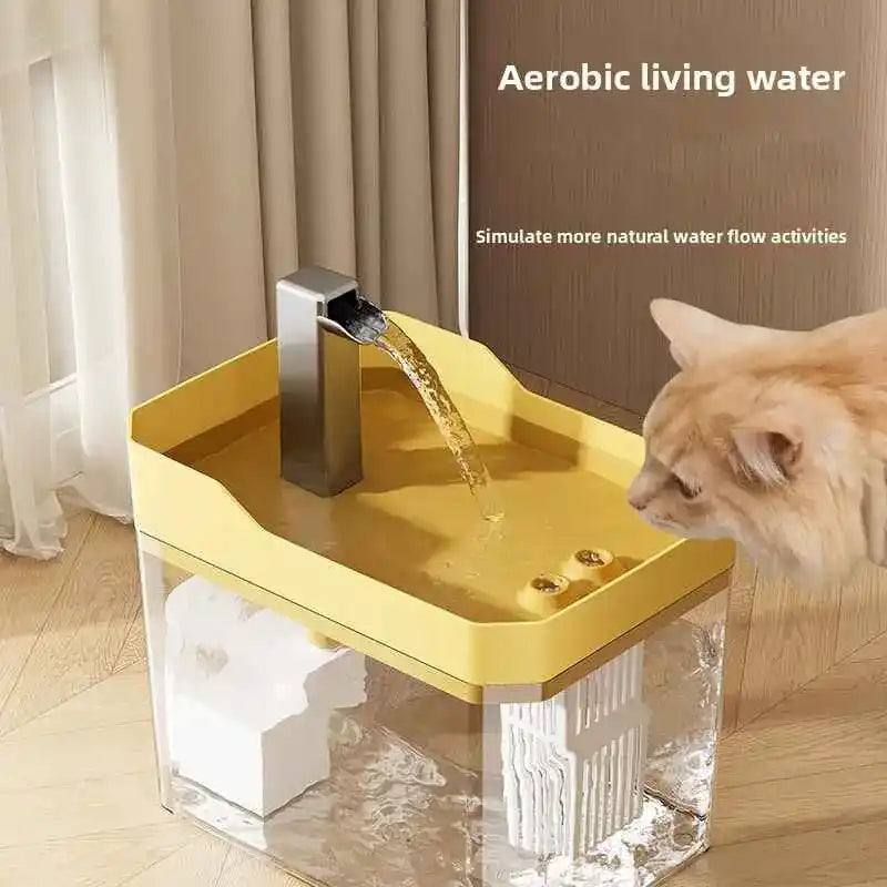 Automatic Pet Water Fountain – Quiet, Large Capacity - Automatic Pet Feeder - TinPaw