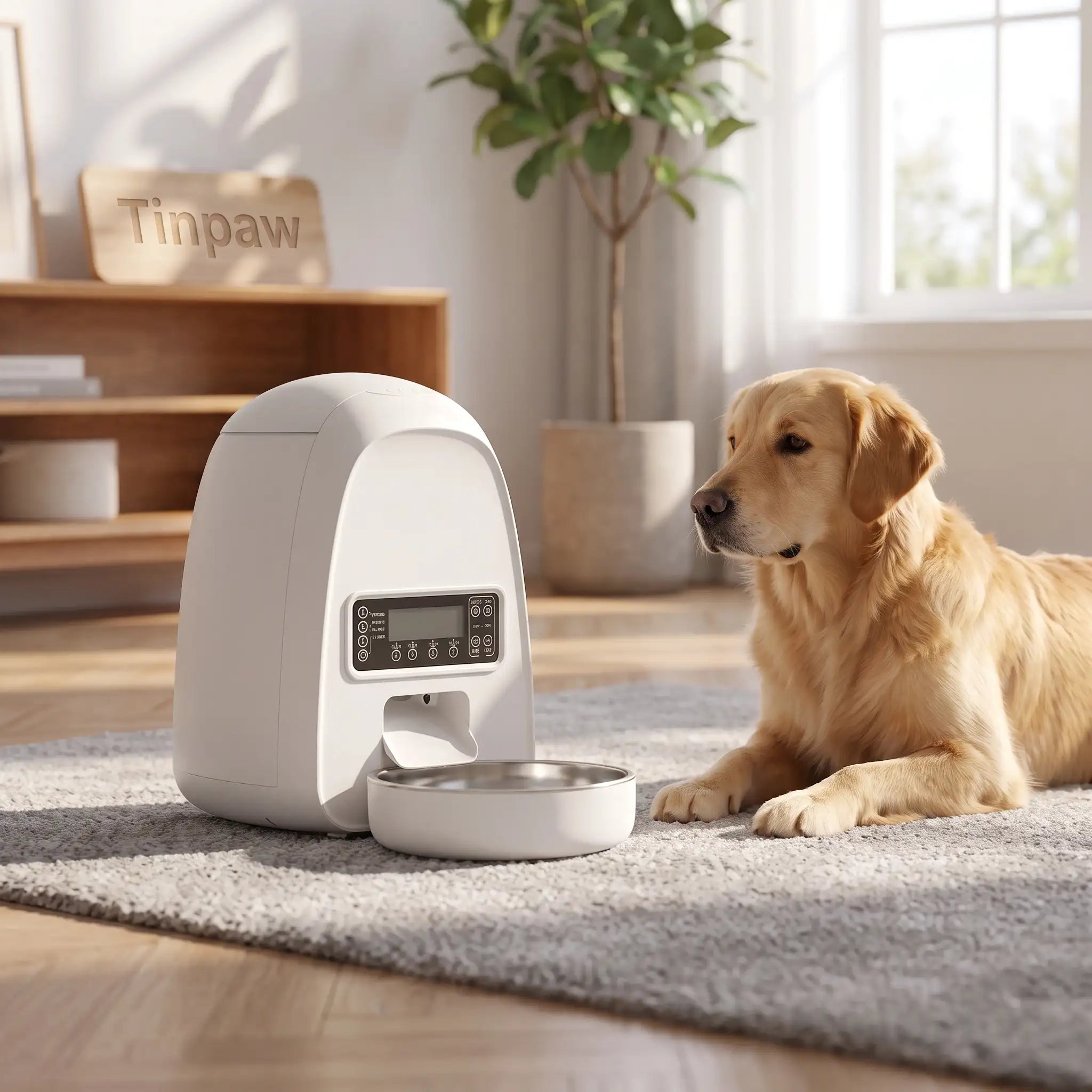 Automatic Pet Feeder 2L – Scheduled, Portion Control | Nice image that showcase a brand which is Tinpaw