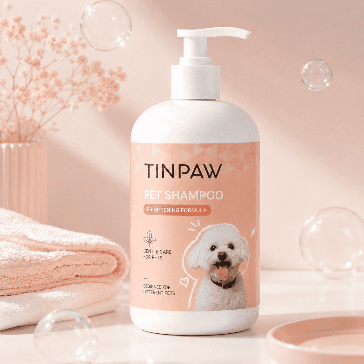 Pet Shampoo for Dogs and Cats – Antibacterial, 500 ml - Dog Shampoo - TinPaw