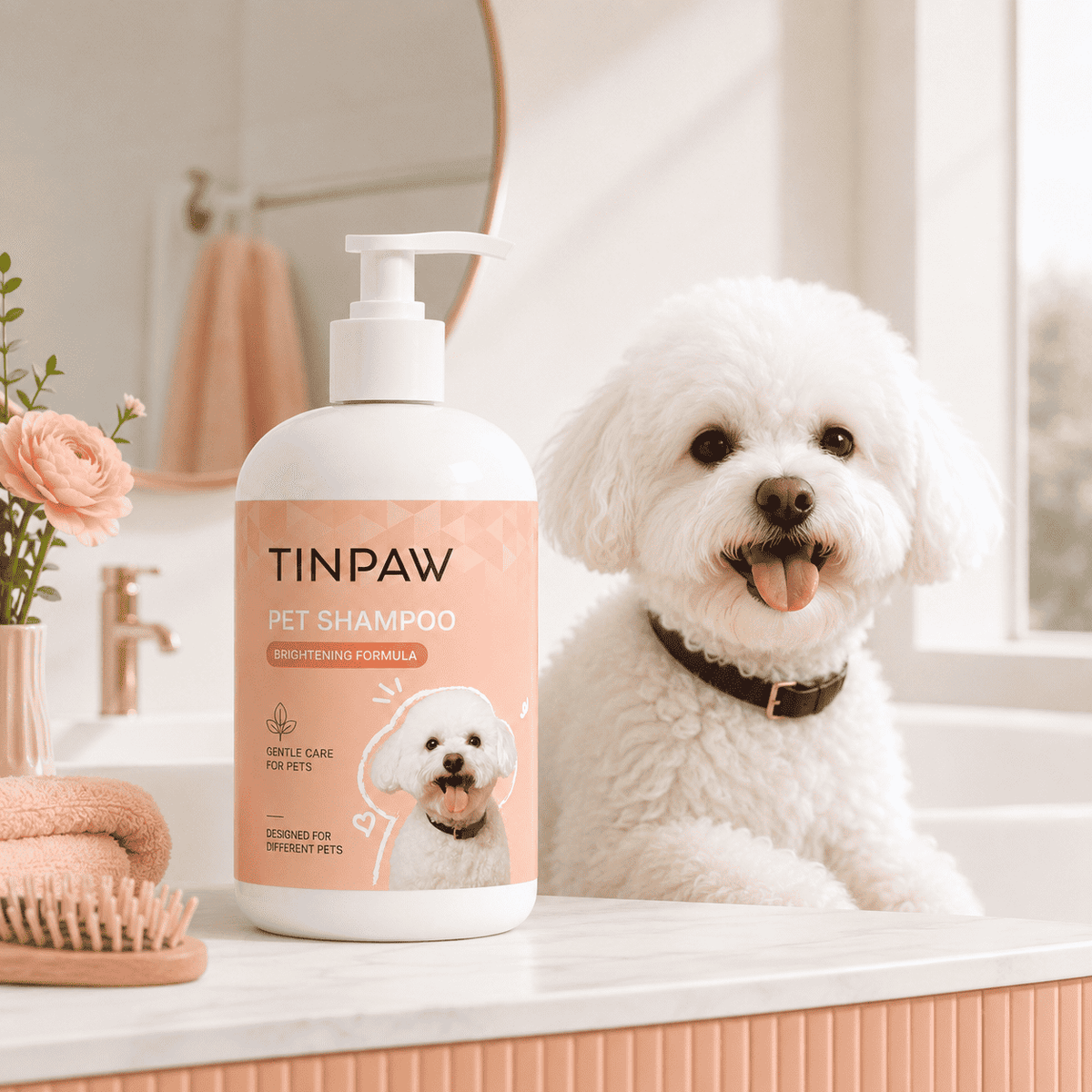 Pet Shampoo for Dogs and Cats – Antibacterial, 500 ml - Dog Shampoo - TinPaw