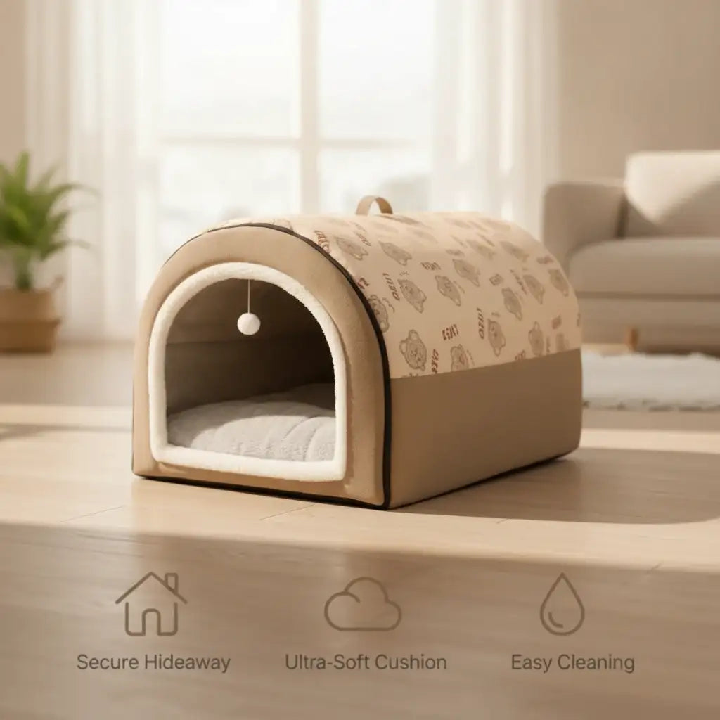 Washable Pet House for Dogs & Cats | Removable Washable Pet House Dogs Cats | TinPaw