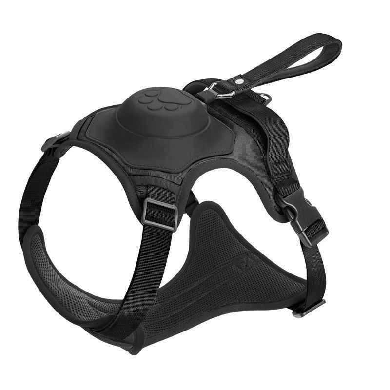 Adjustable Dog Harness And Leash Set For Medium Dogs - Dog Gear - TinPaw - Black - L - SU00367870 - Black - L