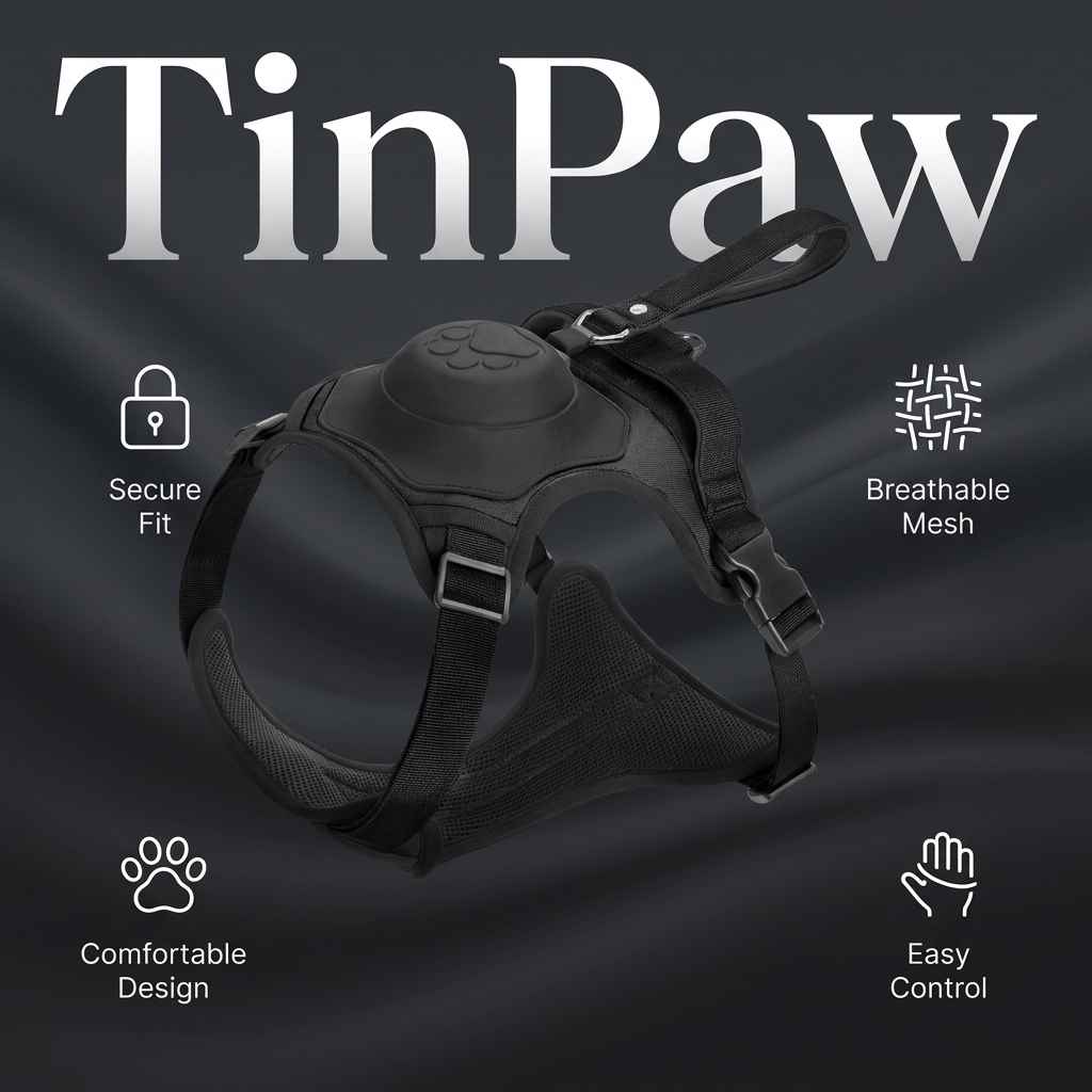 Adjustable Dog Harness And Leash Set For Medium Dogs - Dog Gear - TinPaw
