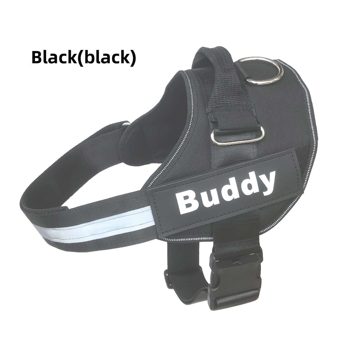 Adjustable Dog Harness with Reflective Lead - Dog Gear - TinPaw - Black - S - SU00349042 - Black - S