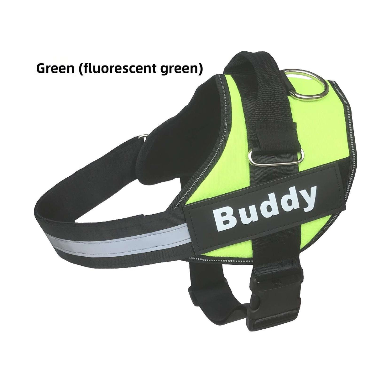 Adjustable Dog Harness with Reflective Lead - Dog Gear - TinPaw - fluorescent green - XL - SU00349042 - fluorescent green - XL