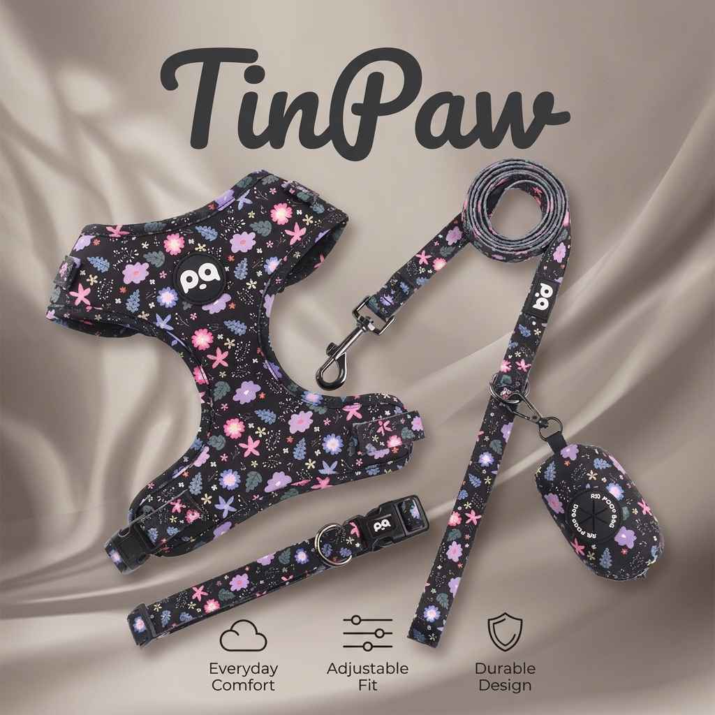 Adjustable Patterned Dog Collar And Leash Set - Dog Gear - TinPaw
