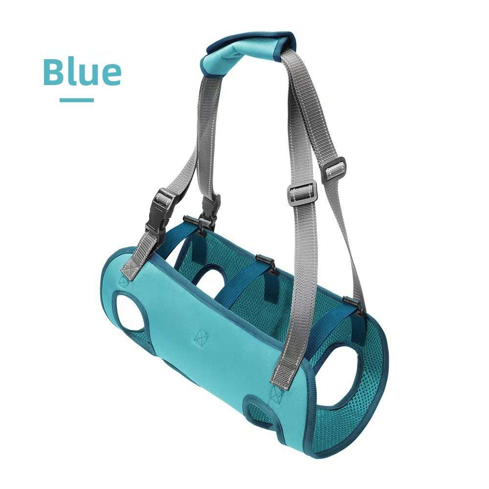 Adjustable Reflective Dog Support Harness & Leash - Dog Gear - TinPaw - Blue - M - SU00145983 - Blue - M