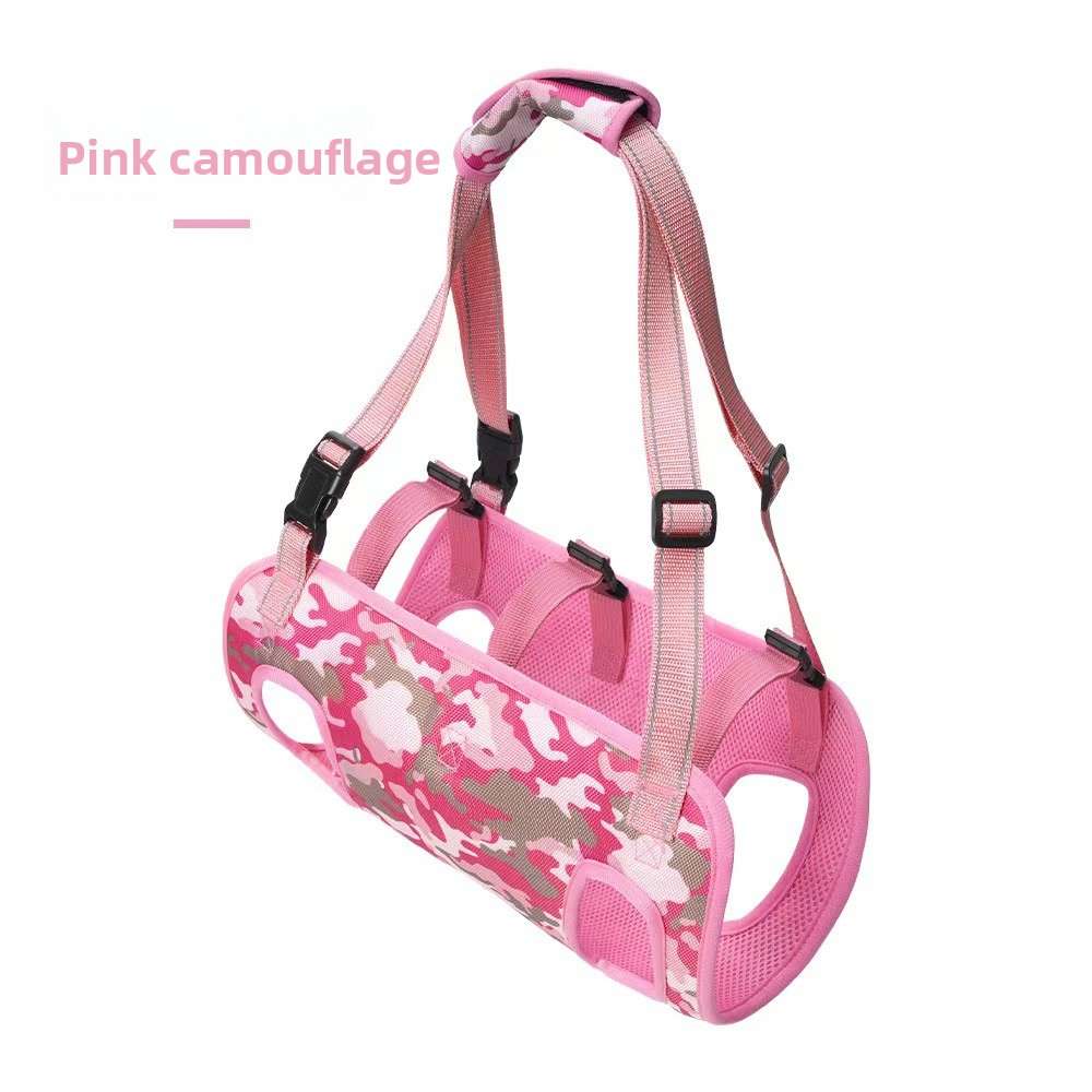 Adjustable Reflective Dog Support Harness & Leash - Dog Gear - TinPaw - Pink camouflage - M - SU00145983 - Pink camouflage - M
