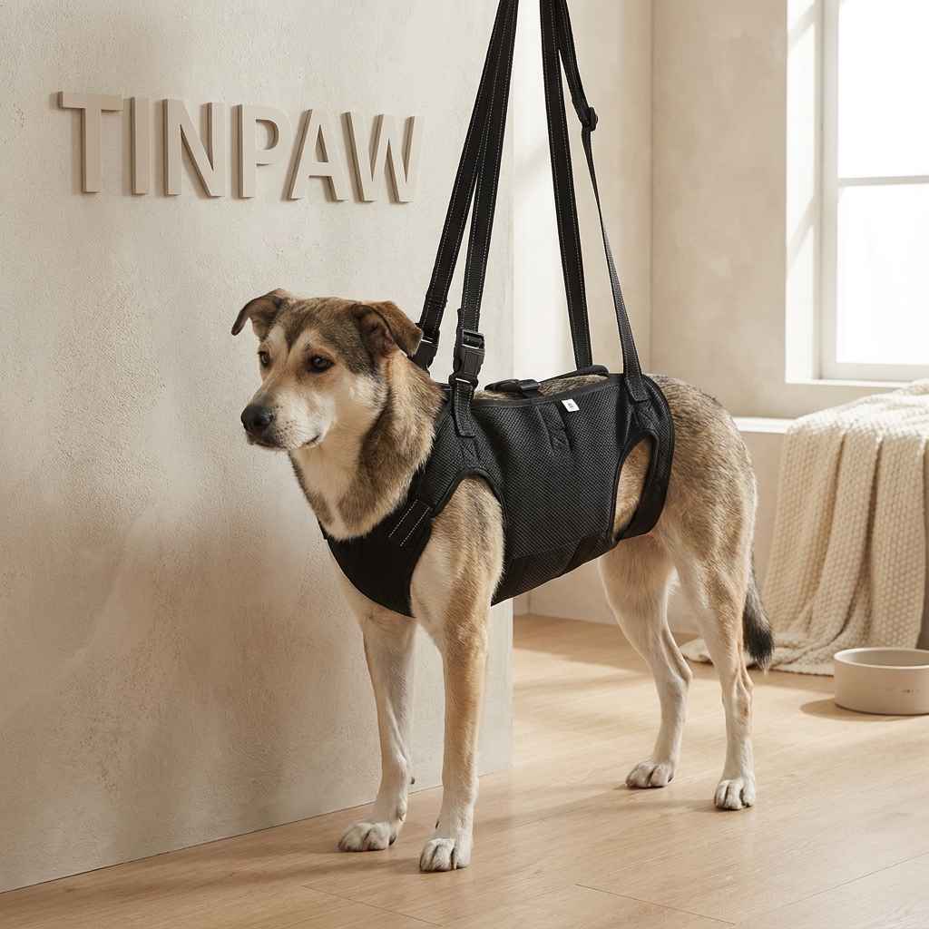 Adjustable Reflective Dog Support Harness & Leash - Dog Gear - TinPaw