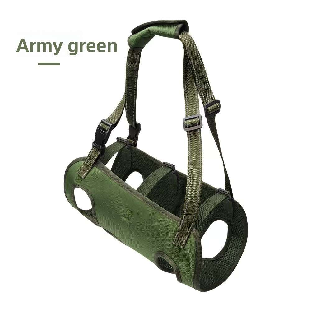 Adjustable Reflective Dog Support Harness & Leash - Dog Gear - TinPaw - Army green - XL - SU00145983 - Army green - XL
