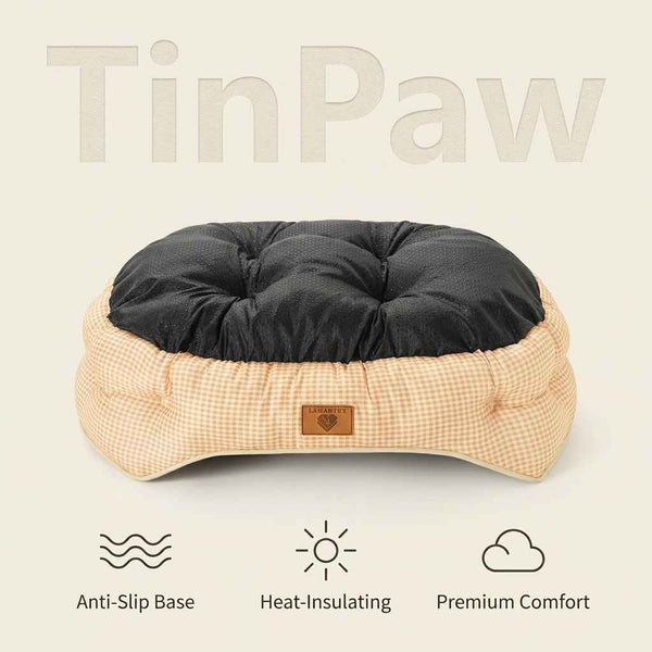 All - Season Plush Dog Bed With Optional Cooling Pad - Dog Beds & Furniture - TinPaw