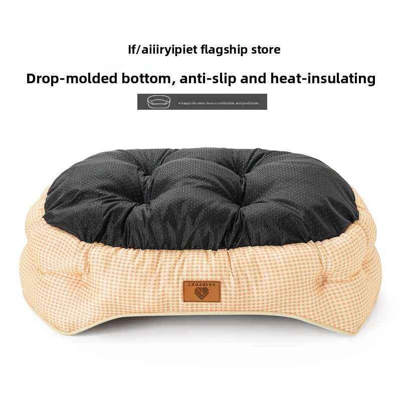 All - Season Plush Dog Bed With Optional Cooling Pad - Dog Beds & Furniture - TinPaw