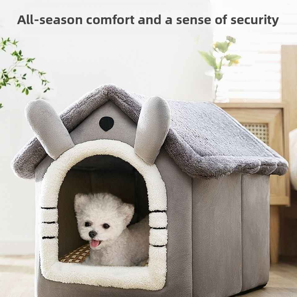Washable Dog House Bed – Cozy All - Season Pet Nest - Dog Beds & Furniture - TinPaw