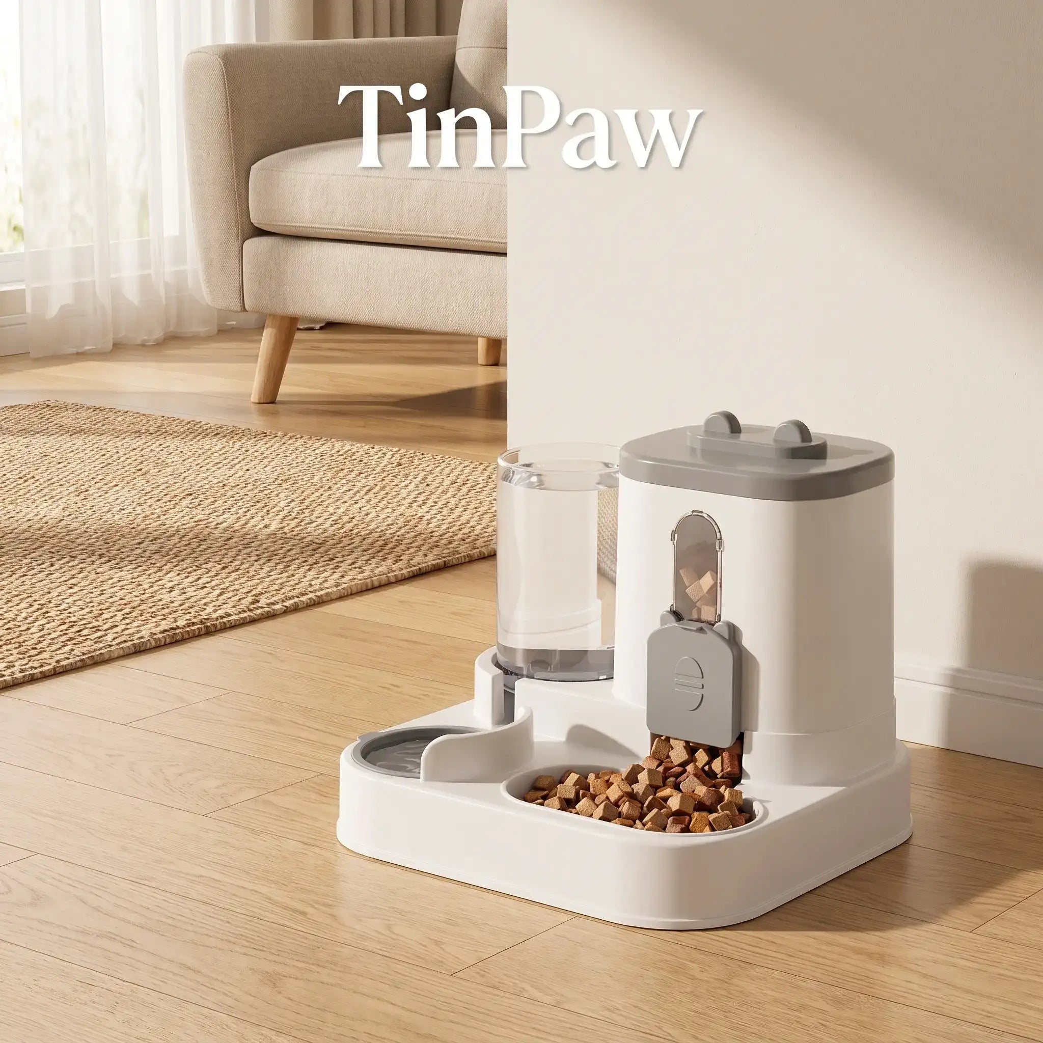 Auto Pet Feeder – Cat Ear Slide Cover | automatic-pet-bowl TinPaw Cat-Ear-Feeder Automatic Dual