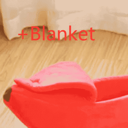 Banana Dog Bed Boat for Small Pets – Cozy Nest Design - Dog Beds & Furniture - TinPaw - Red Blanket - S 42x15x12cm - SUPEFDB00005 - AC