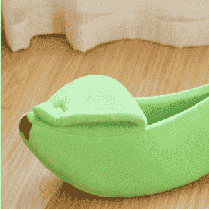 Banana Dog Bed Boat for Small Pets – Cozy Nest Design - Dog Beds & Furniture - TinPaw - Green - M 60x20x17cm - SUPEFDB00005 - AI