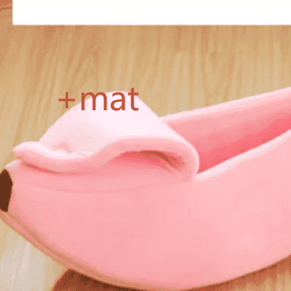 Banana Dog Bed Boat for Small Pets – Cozy Nest Design - Dog Beds & Furniture - TinPaw - Pink Mat - XL 93x30x22cm - SUPEFDB00005 - BE