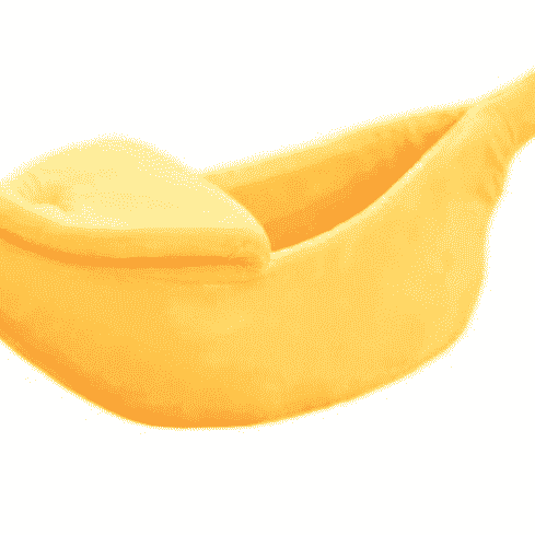 Banana Dog Bed Boat for Small Pets – Cozy Nest Design - Dog Beds & Furniture - TinPaw