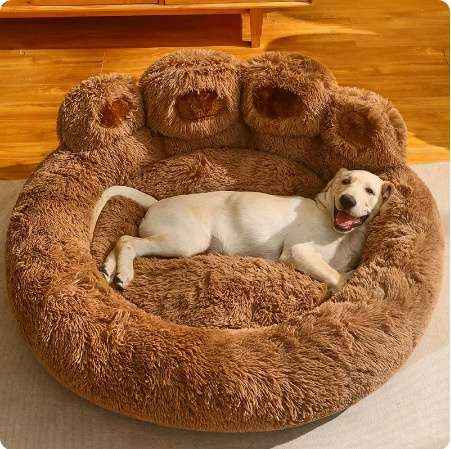 Bear Paw Dog Bed Nest – Soft, Cozy All - Season Design - Dog Beds & Furniture - TinPaw