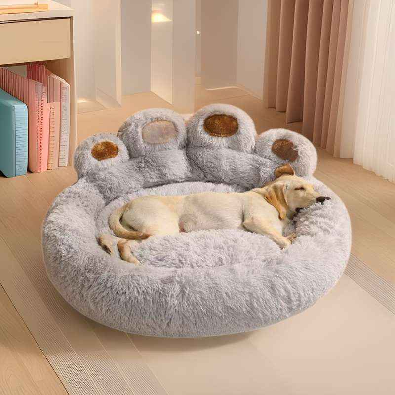 Bear Paw Dog Bed Nest – Soft, Cozy All - Season Design - Dog Beds & Furniture - TinPaw