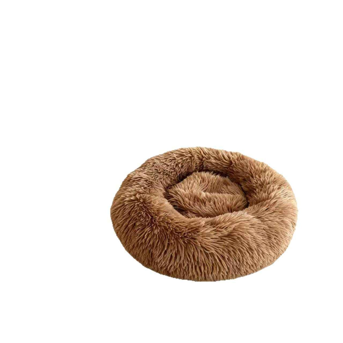 Calming Round Plush Pet Bed for Dogs and Cats - Dog Beds & Furniture - TinPaw