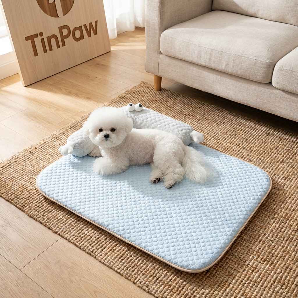 Cooling Breathable Dog Bed Kennel – Washable Cover - Dog Beds & Furniture - TinPaw