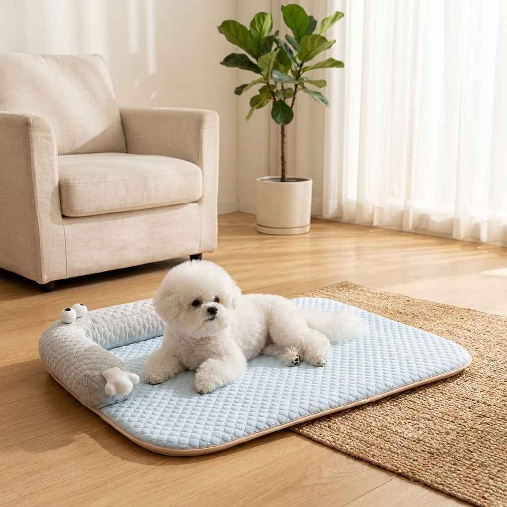 Cooling Breathable Dog Bed Kennel – Washable Cover - Dog Beds & Furniture - TinPaw