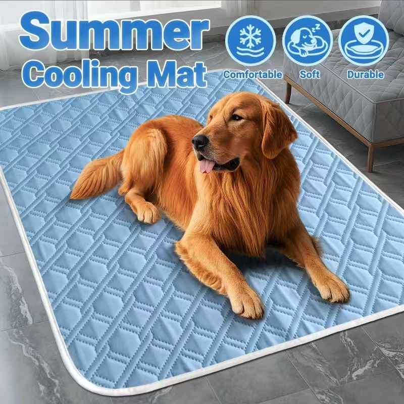 Cooling Dog Bed Mat – Breathable Plush Comfort Pad - Dog Beds & Furniture - TinPaw