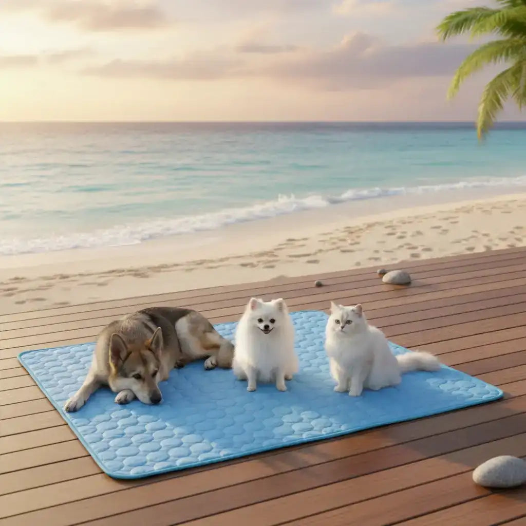 Summer Cooling Pet Bed for Dogs | Cooling Dog Bed – Cold-Sense Fabric Summer Mat XS–2XL | TinPaw